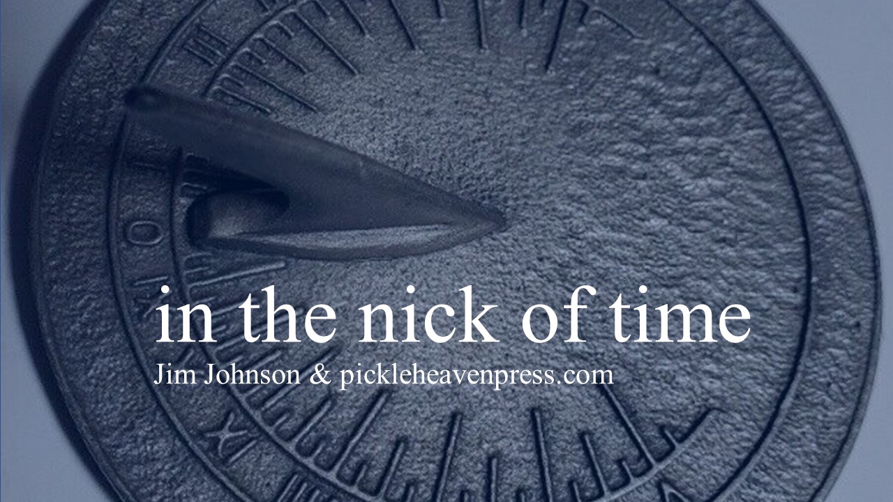 in the nick of time – Pickle Heaven Press-James R. Johnson